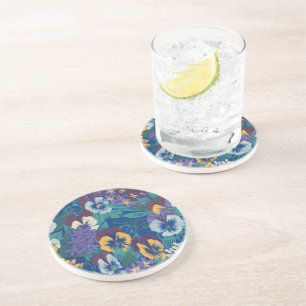 Pansies Coaster
