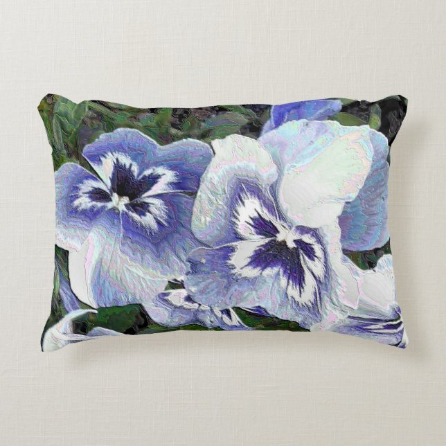 PANSIES DECORATIVE CUSHION (Front)