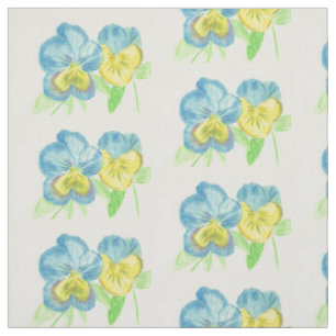 Pansies Fabric