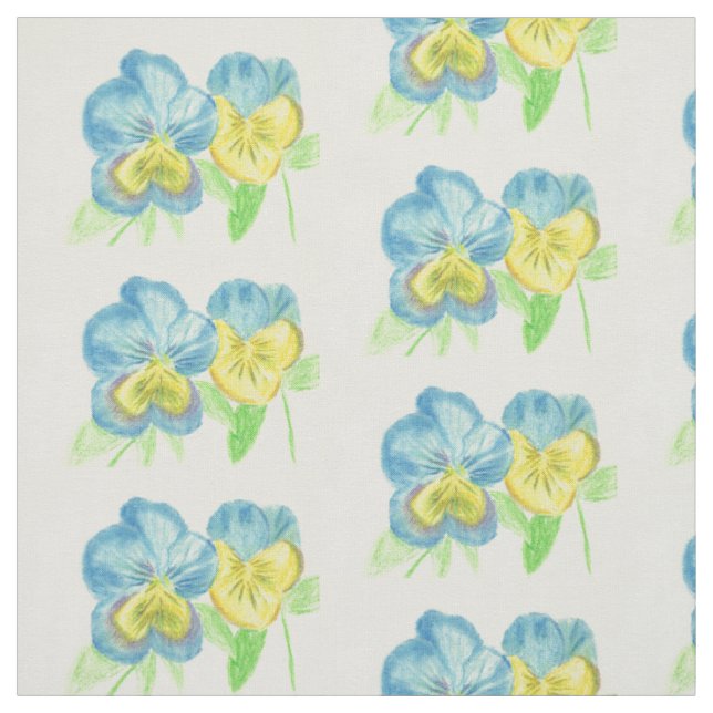 Pansies Fabric (Swatch)