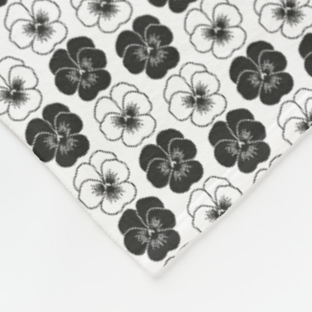 Pansies Fleece Blanket (Corner)