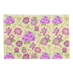 Pansies Floral Design Pair of Standard Pillowcases
