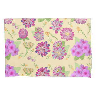 Pansies Floral Single Standard Pillowcase