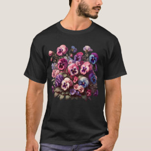 Pansies Flower Pansy Lover Plant Lover Garden T-Shirt
