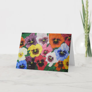 Pansies Greeting Card