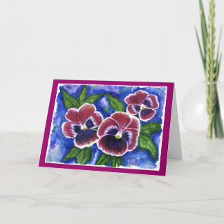 Pansies Greeting Card