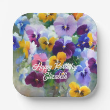 Pansies Happy Birthday