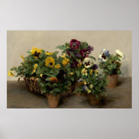 Pansies - Henri Fantin-Latour Fine Art