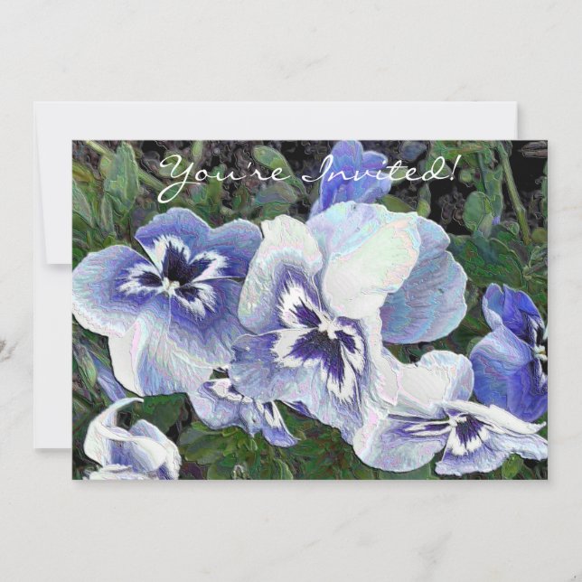 PANSIES INVITATION (Front)