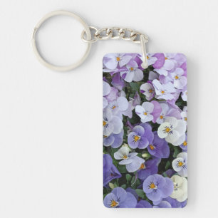 Pansies Key Ring