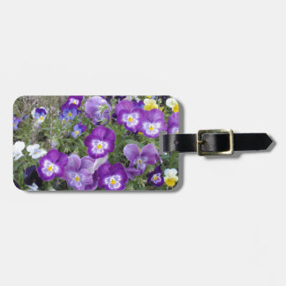 Pansies Luggage Tag