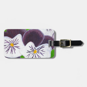 Pansies Luggage Tag