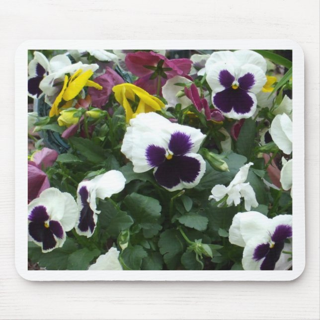 Pansies Mouse Mat (Front)