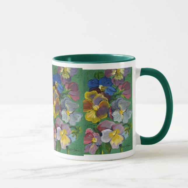 Pansies Mug (Right)