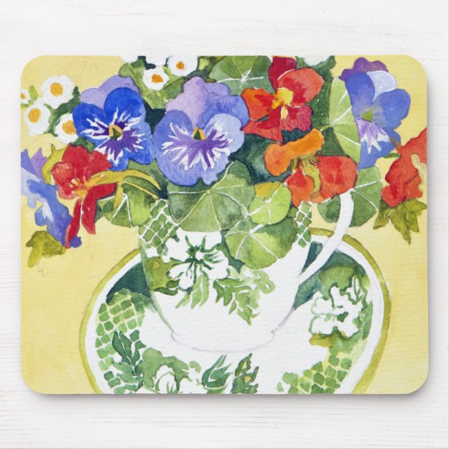 Pansies - nasturtiums 2013 mouse mat (Front)