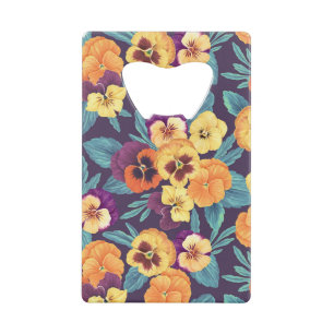 Pansies on plum violet
