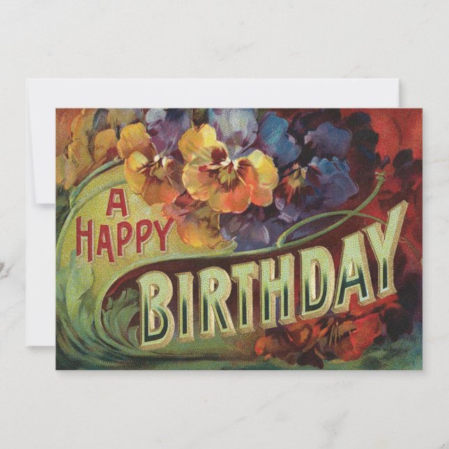 Pansies Pansy Rainbow Flowers Floral (Front)