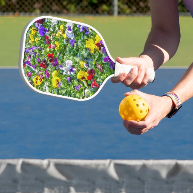 Pansies Pickleball Paddle (Insitu)