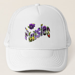 Pansies Picture Logo With Pansy, Trucker Hat
