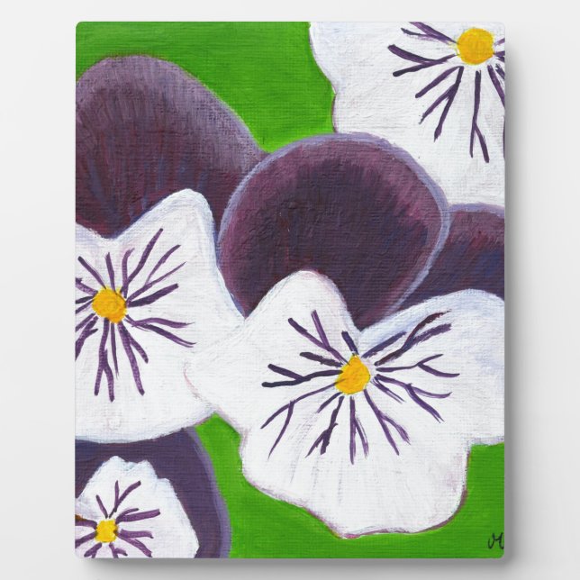 Pansies Plaque (Front)