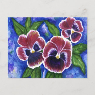Pansies Postcard