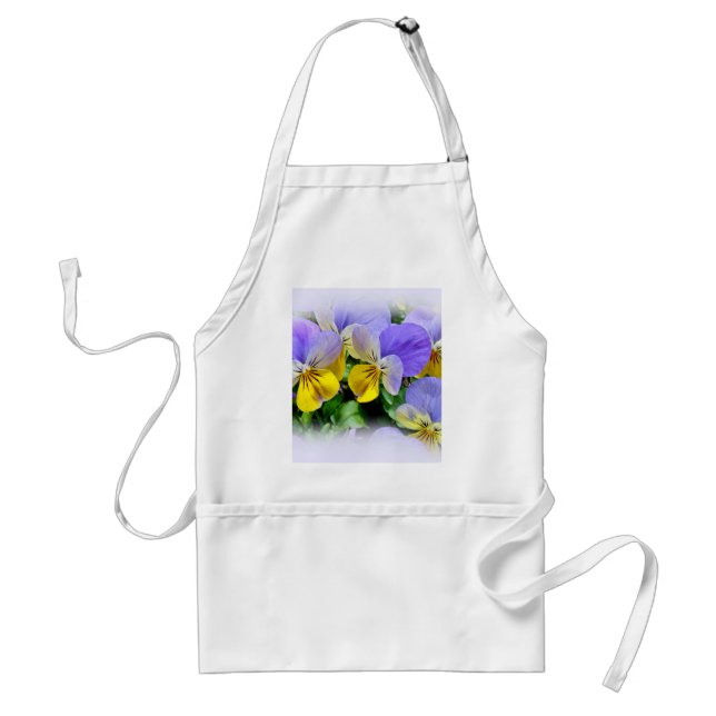Pansies - Purple asnd Yellow Standard Apron (Front)