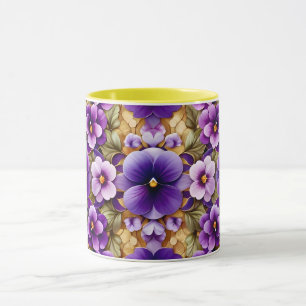 PANSIES ~ Purple Shades ~ Mug
