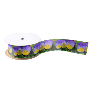 Pansies Satin Ribbon