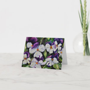 Pansies Thank You Card