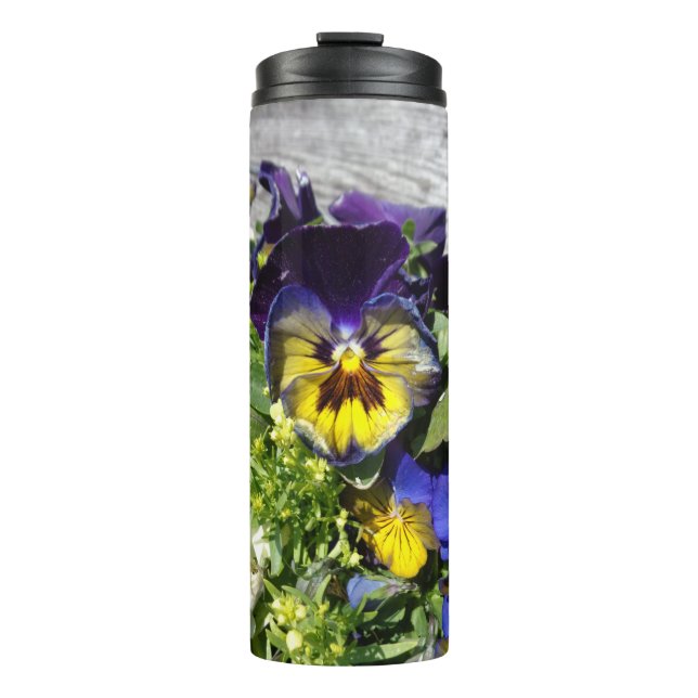 PANSIES! THERMAL TUMBLER (Front)