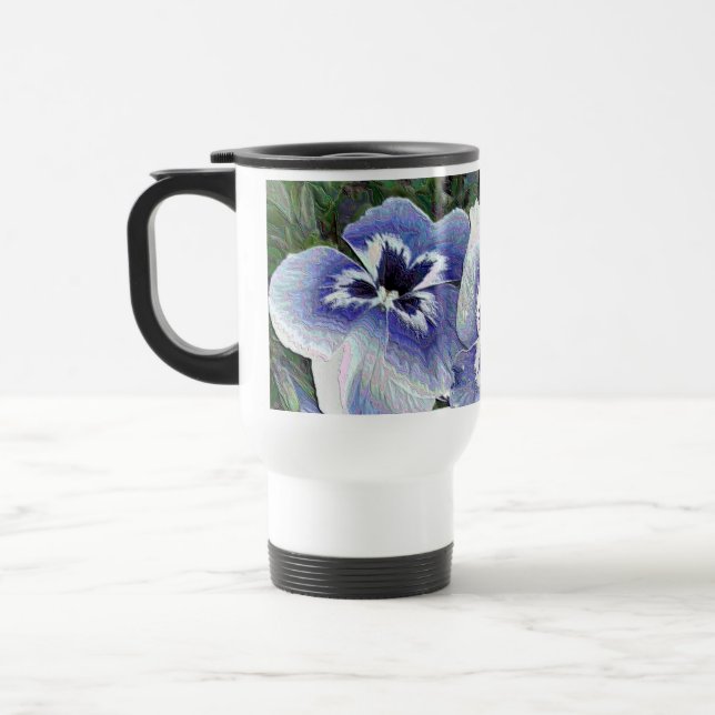 PANSIES TRAVEL MUG (Left)