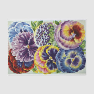 Pansies Vintage Catalogue Tissue Paper
