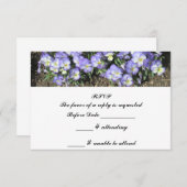 Pansies Wedding RSVP Reply (Front/Back)