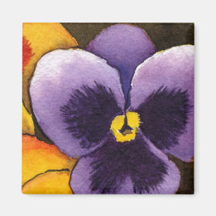 "Pansy #1"  Floral Magnet