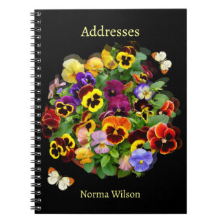 Pansy and Buterfly Address Book