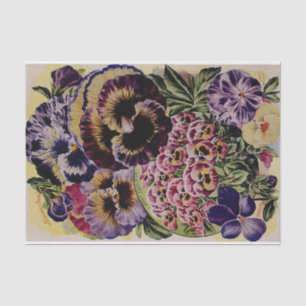 Pansy Antique Varieties Garden Tissue Paper