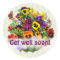 PANSY BEAUTY ~  "Get well"   Envelope Sealers