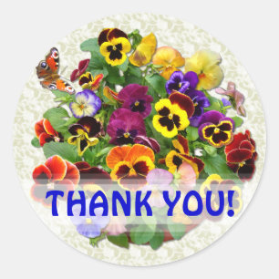 PANSY BEAUTY ~  "Thank You!"  Stickers