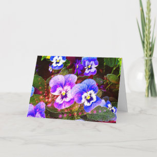 Pansy Birthday Card