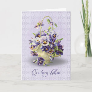 Pansy Birthday for Mum Card