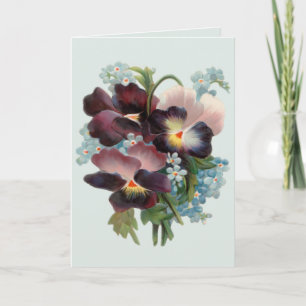 Pansy Bouquet Card