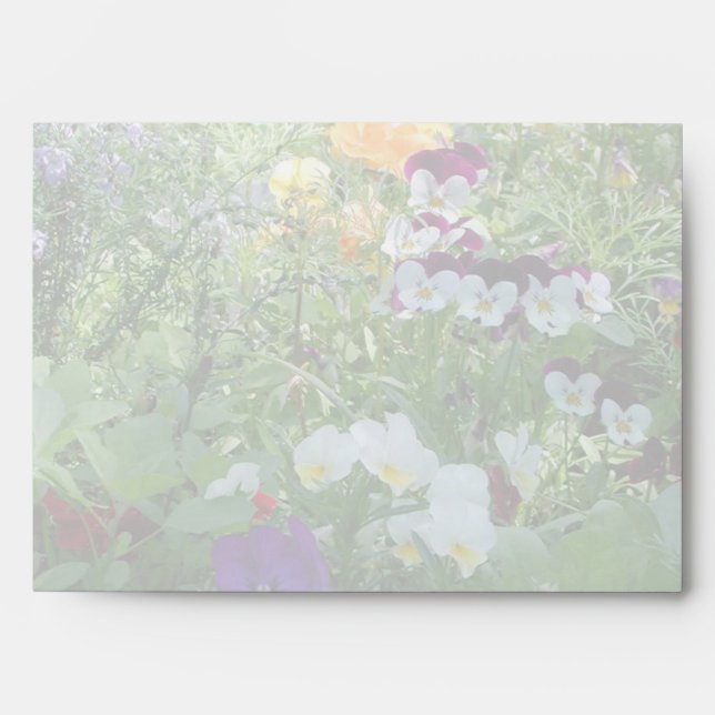 Pansy Bouquet Envelope (Front)