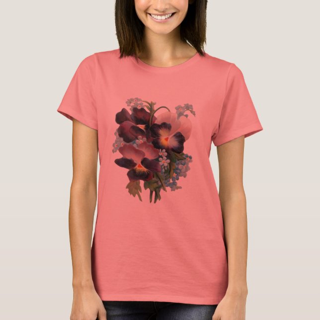 Pansy Bouquet T-Shirt (Front)