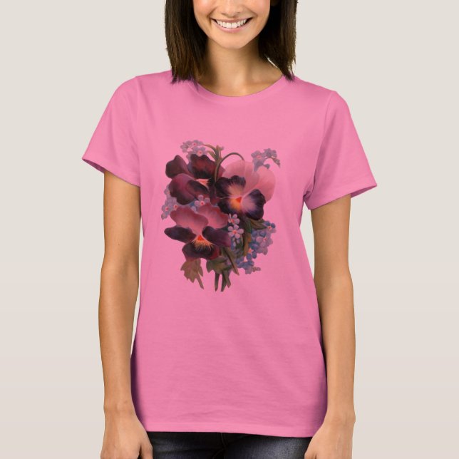 Pansy Bouquet T-Shirt (Front)