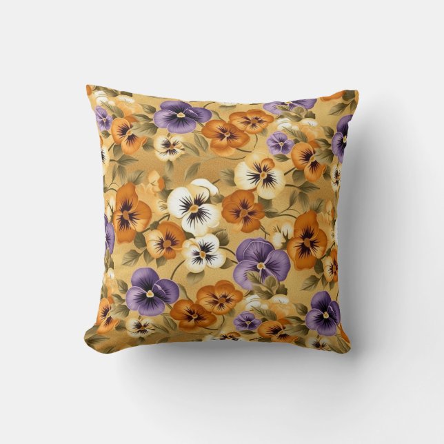 Pansy Chiyogami Cushion (Front)