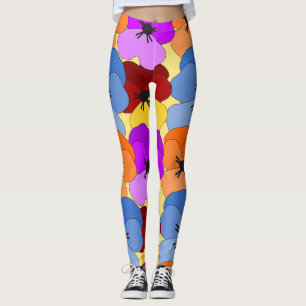 Pansy Collage  Leggings