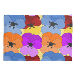 Pansy Collage Pillowcase