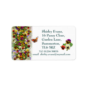 Pansy Display ~ Label # 5