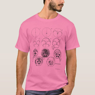 Pansy drawing lesson / butterfly wing design shirt