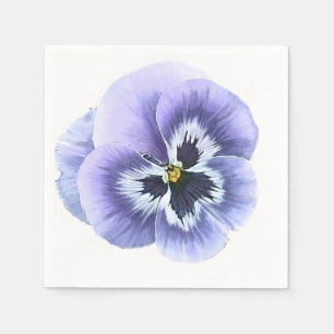 Pansy Face Purple Napkin